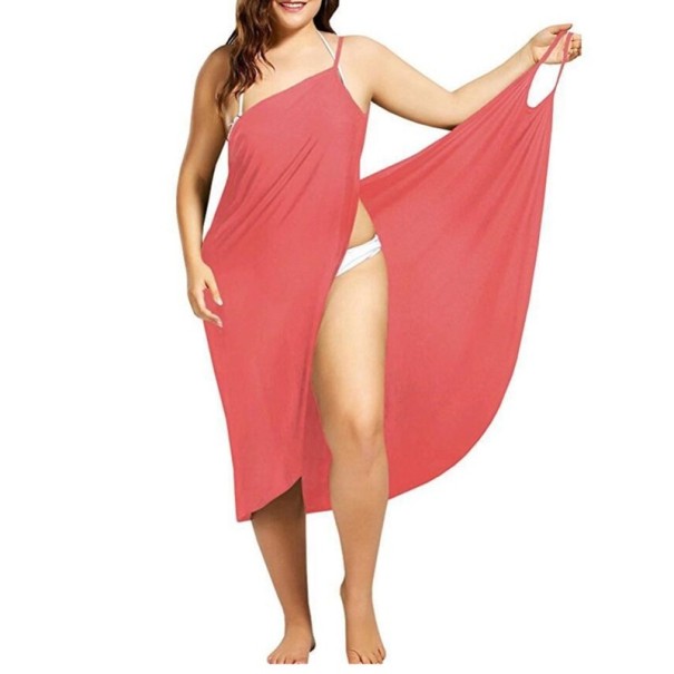Strandkleid für Damen rot 3XL