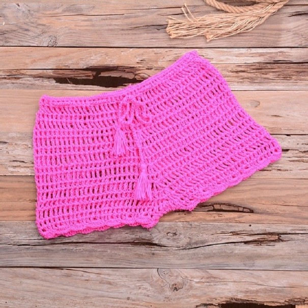 Strandshorts für Damen dunkelrosa