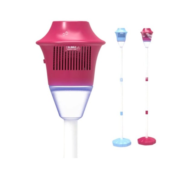 Street Lighting 20 x 20 x 118 cm Musical Bubble Stand with Adjustable Height Decorative Light Column without Batteries for Home and Garden red