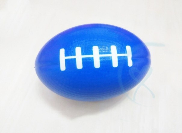 Stresszoldó labda az amerikai futball számára kék