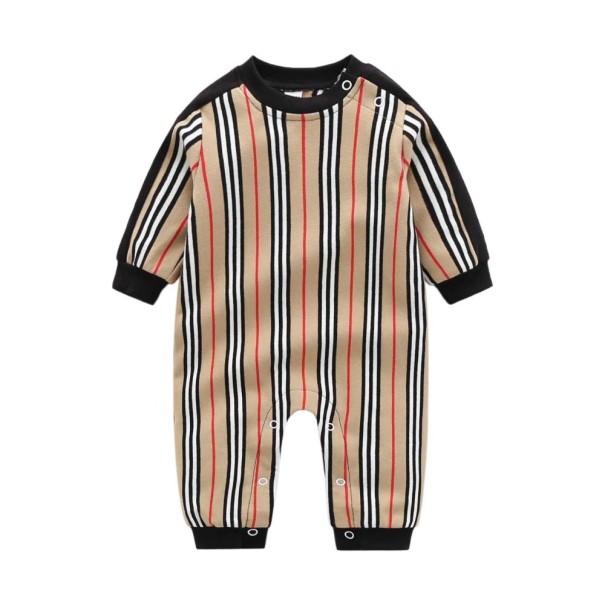 Stribet babyheldragt T2651 0-3 måneder