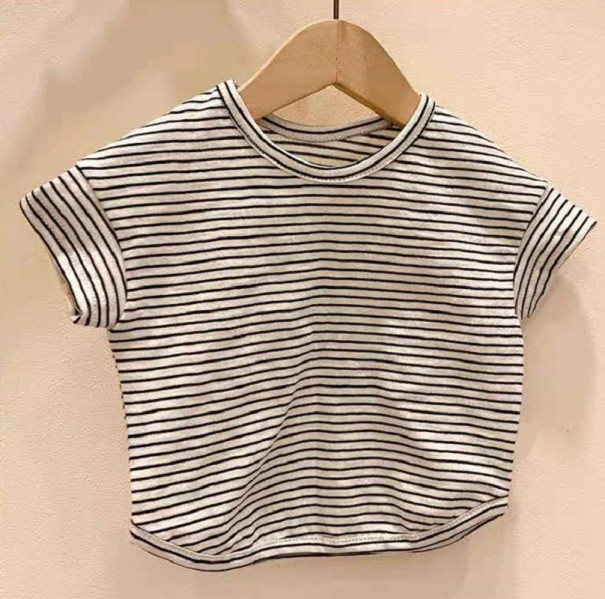 Stribet børne-T-shirt 3 A