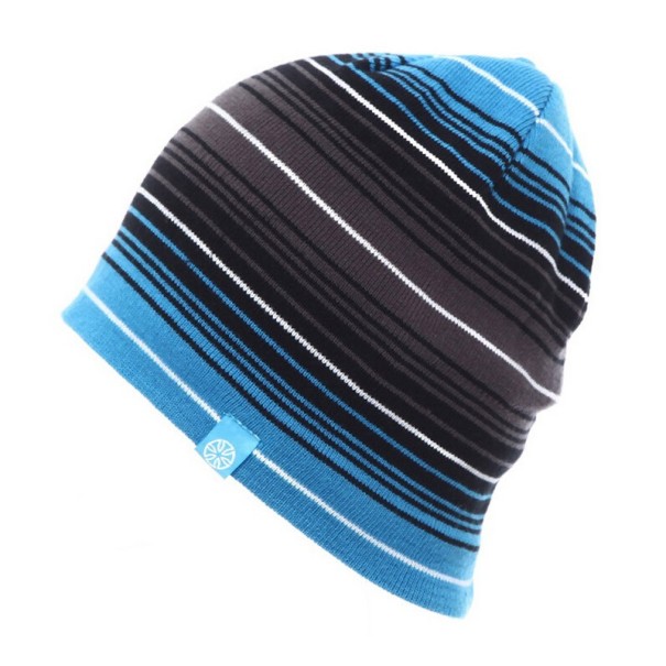 Stribet herrehat - Blå 1