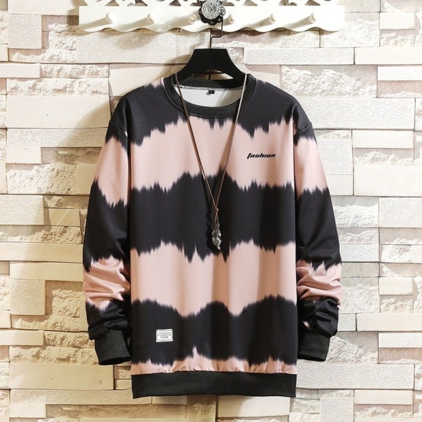 Stribet herresweatshirt F47 L 2