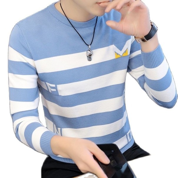 Stribet herretrøje F185 XS 2