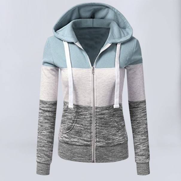Stribet sweatshirt til kvinder P2532 XS 3