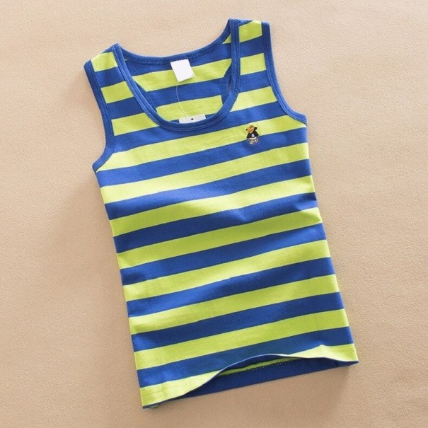 Stribet tanktop til drenge 3 F
