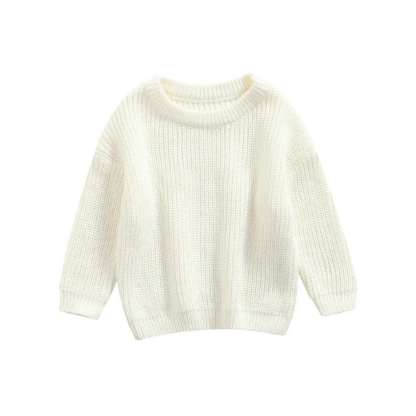 Strickpullover aus Baumwolle mit langen Ärmeln für Neugeborene Herbst- und Winterfreizeitoberteil Einfarbige Kleidung für Mädchen und Jungen 1 Strickpullover aus Baumwolle mit langen Ärmeln für Neugeborene Herbst- und Winterfreizeitoberteil Einfarbige Kleidung für Mädchen und Jungen 1