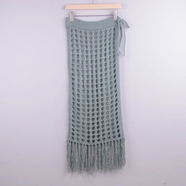 Strickrock für Damen grau S