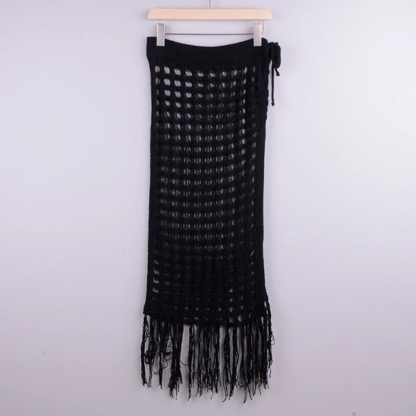 Strickrock für Damen schwarz L