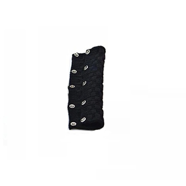 Strikket hovedtelefoncover sort