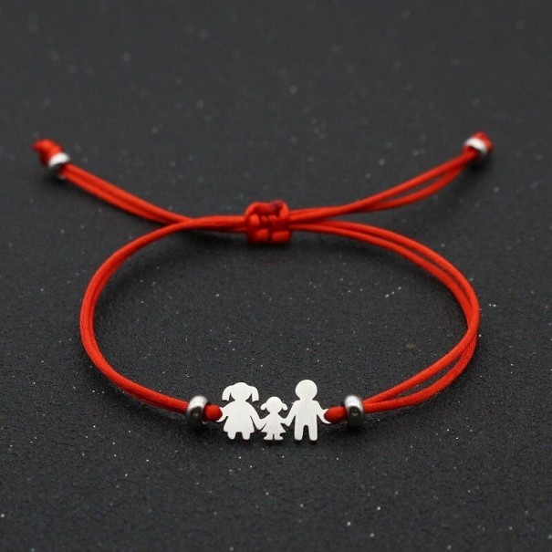 String Bracelet Family red 1