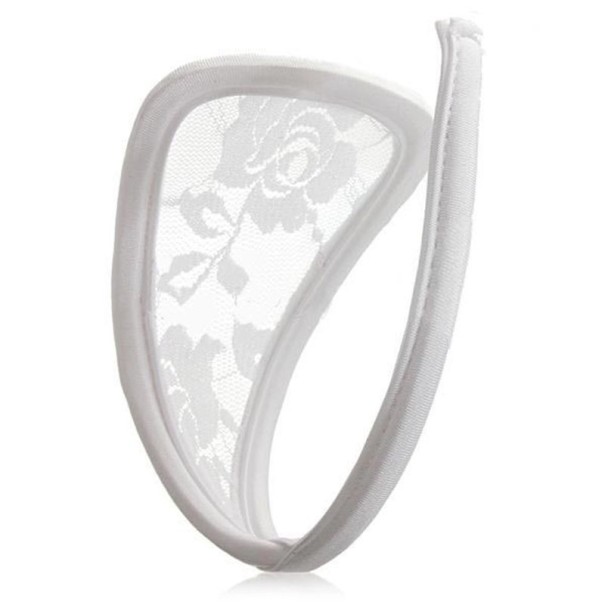 String C-string autoportant pour femmes blanc