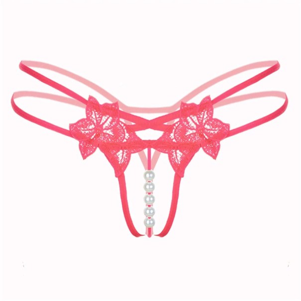 String en perles pour femmes rose foncé
