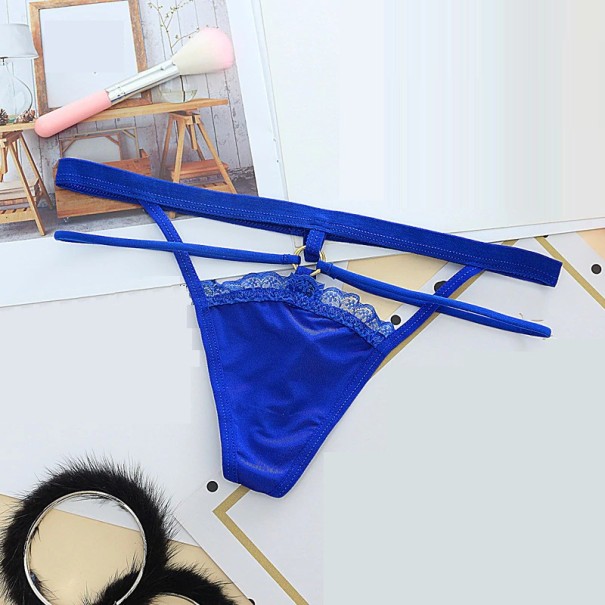 String érotique pour femmes Gabriela bleu foncé