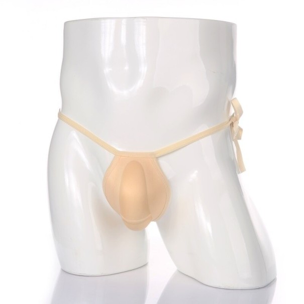 String pour hommes couleur chair