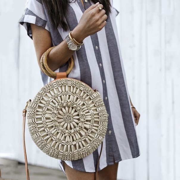 Striped Shirt Mini Dress grey XS