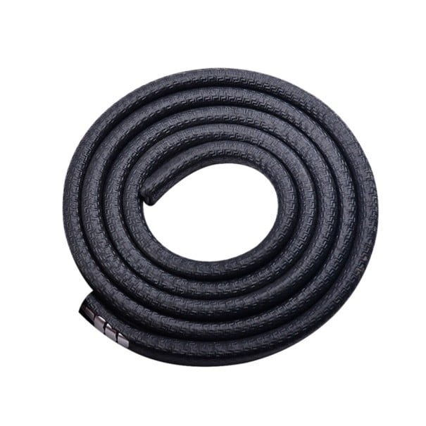 Striscia protettiva per i bordi delle porte dell'auto contro i danni Profilo a forma di U in PVC con rinforzo metallico Superficie strutturata nero