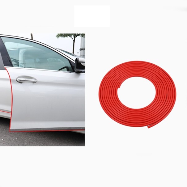 Striscia protettiva per il bordo delle porte dell'auto 5 m rosso