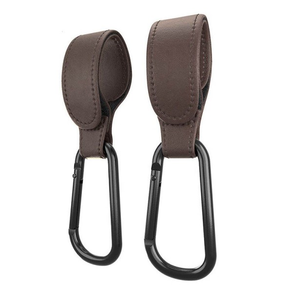 Stroller Hook 2 pcs P3628 dark brown