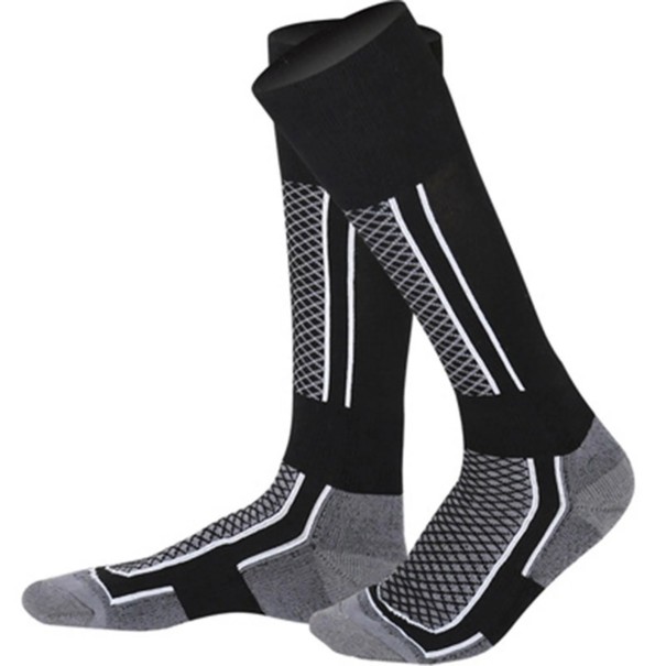 Strong Ski Socks for Men and Women High Elastic Thermal Socks Winter Socks with Moisture Absorption black