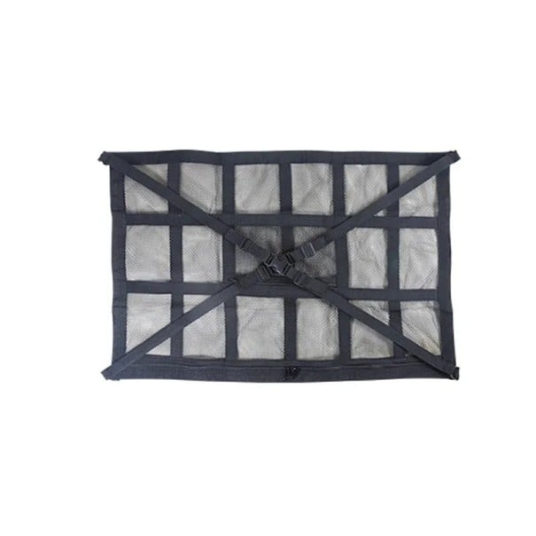 Stropní síť do auta 70x50 cm černá úložná síťka na strop zavazadlový organizér s přezkami pro interiér vozu 1