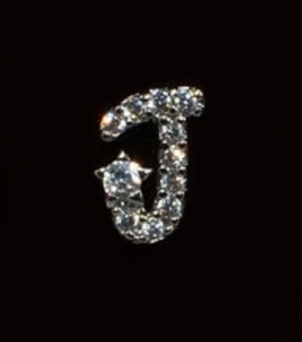 Stud Earrings with Zirconia J