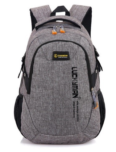 Student ryggsäck stil grå
