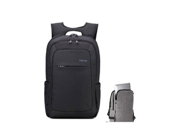 Studentenrugzak met laptopvak J2266 zwart