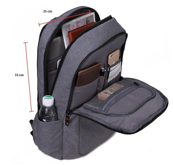Studentryggsäck med laptopfack J2265