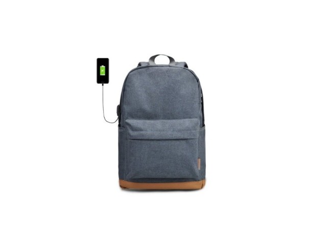 Študentský batoh s USB portom J3440 svetlosivá + USB port
