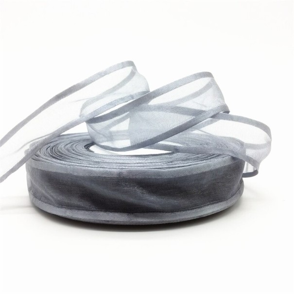 Stuha na darčeky 4,5 m sivá