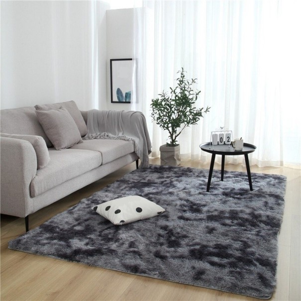 Stykke tæppe 140x200 cm mørkegrå