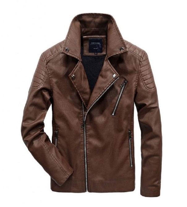 Stylische Herren-Lederjacke J2273 kaffee L