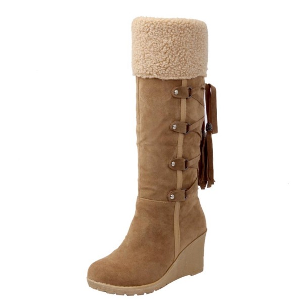 Stylische Winterstiefel J2288 creme 43