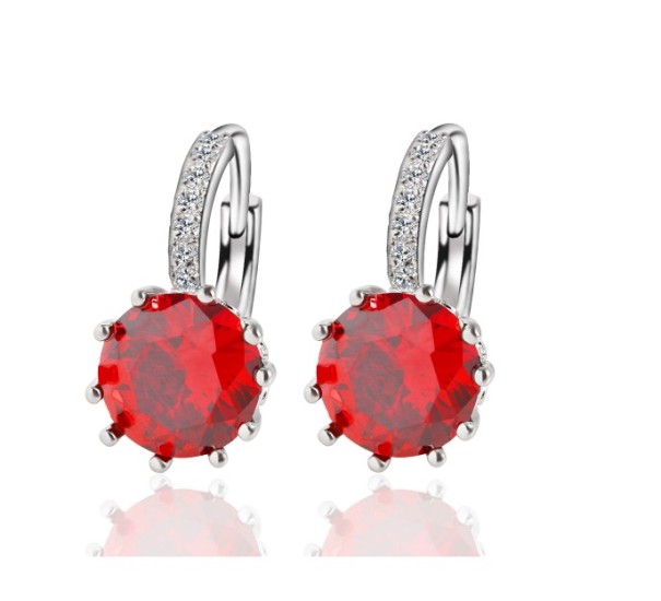 Stylisées boucles d'oreilles pour femmes - Rouges 1