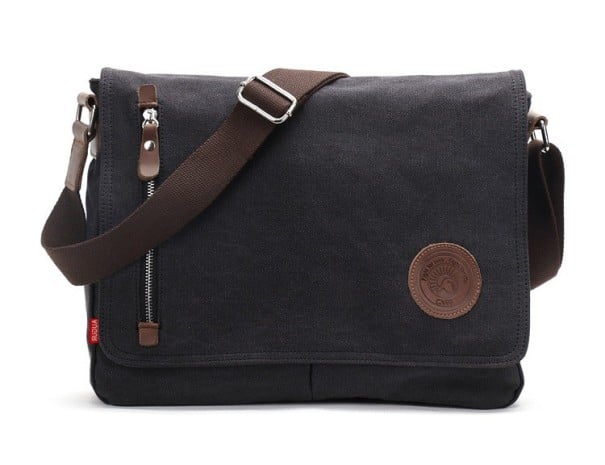 Stylish Men's Shoulder Bag AUGUR J2276 black