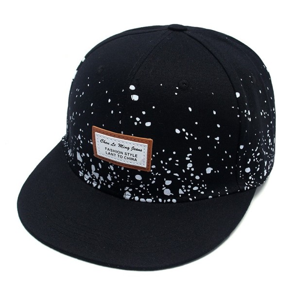 Stylish Snapback with Dots J1625 black