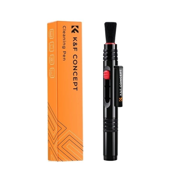 Stylo de nettoyage d’objectif K&f Concept avec brosse rétractable pour appareils photo reflex numériques et optiques. Électronique sensible. Lentilles 1