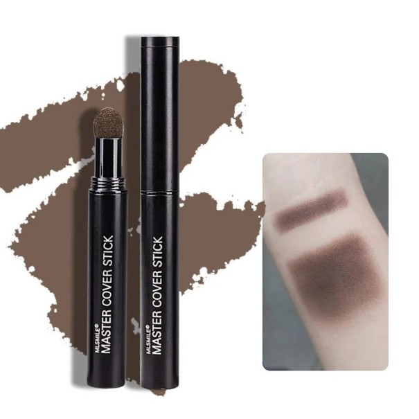 Stylo poudre remplisseur pour la ligne des cheveux Correcteur des tempes Mise en valeur du volume des cheveux Couverture du cuir chevelu visible Application facile coffee