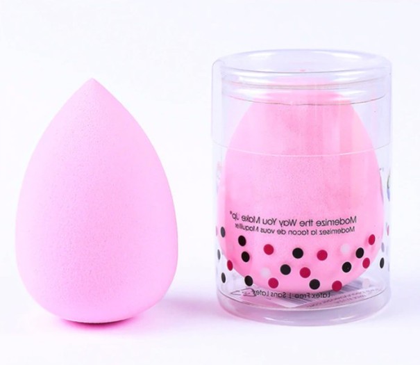 Stylová houbička na make-up J1006 světle růžová