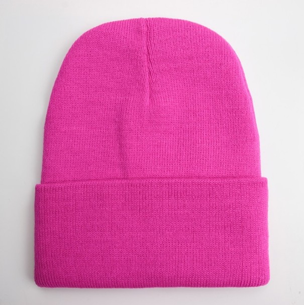Stylová unisex čepice J3538 tmavě růžová