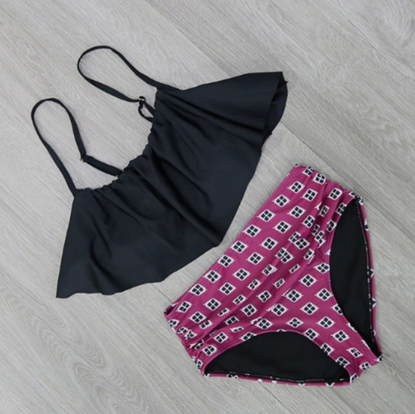 Stylové dámské bikiny s volánky J3444 XL 4