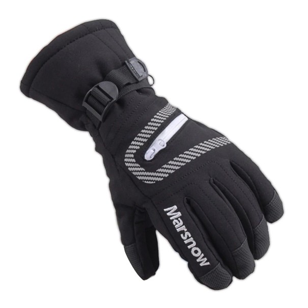 Stylové lyžařské rukavice černá M