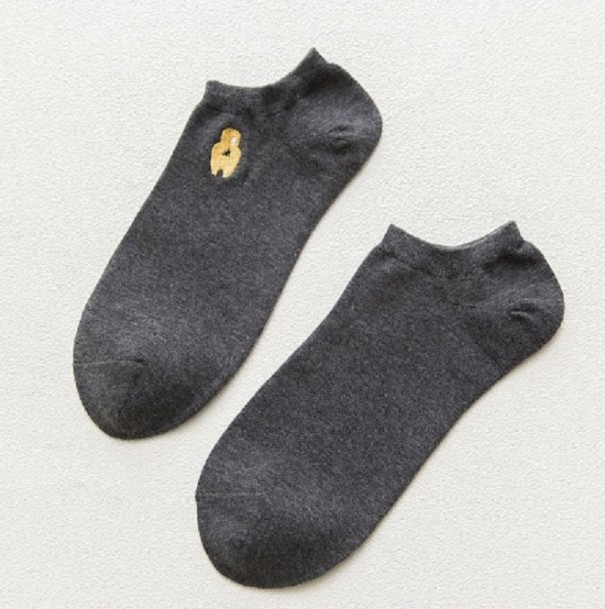 Stylové ponožky s obrázky tmavě šedá
