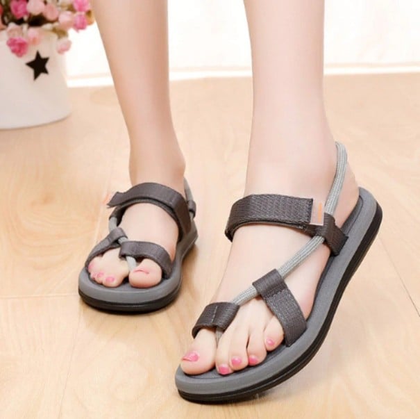 Stylové unisex sandály šedá 39
