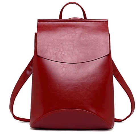 Stylový dámský batoh J3540 červená