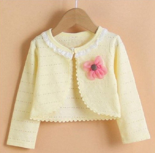 Štýlový dievčenské sveter - Žltý 9-12 mesiacov