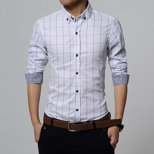 Stylowa koszula męska - Biała J3341 L
