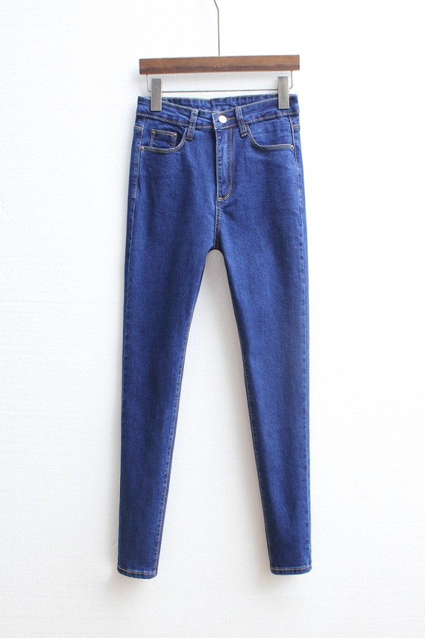 Stylowe damskie jeansy J1772 ciemnoniebieski 26
